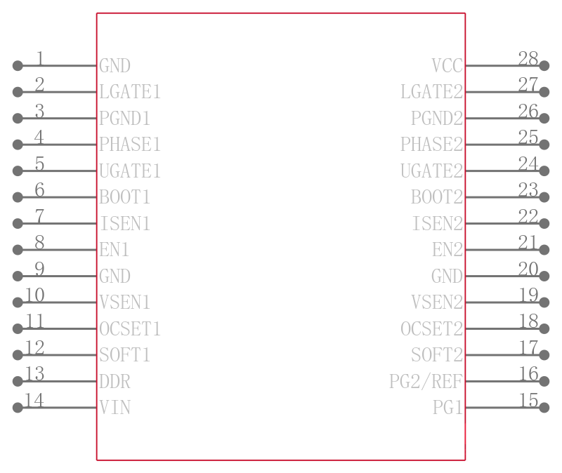 ISL6539IAZ-T引脚图