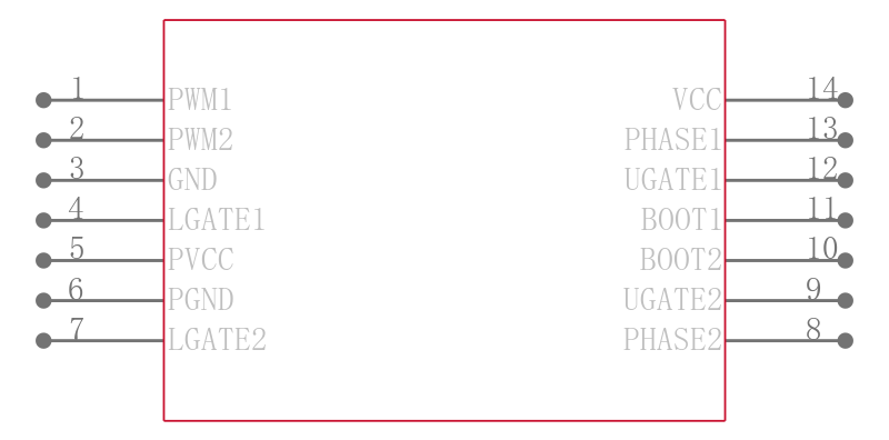 ISL6614CBZR5214引脚图