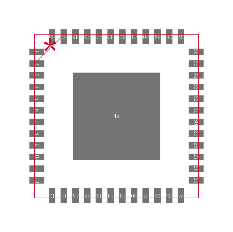 ISL6312ACRZ封装焊盘图