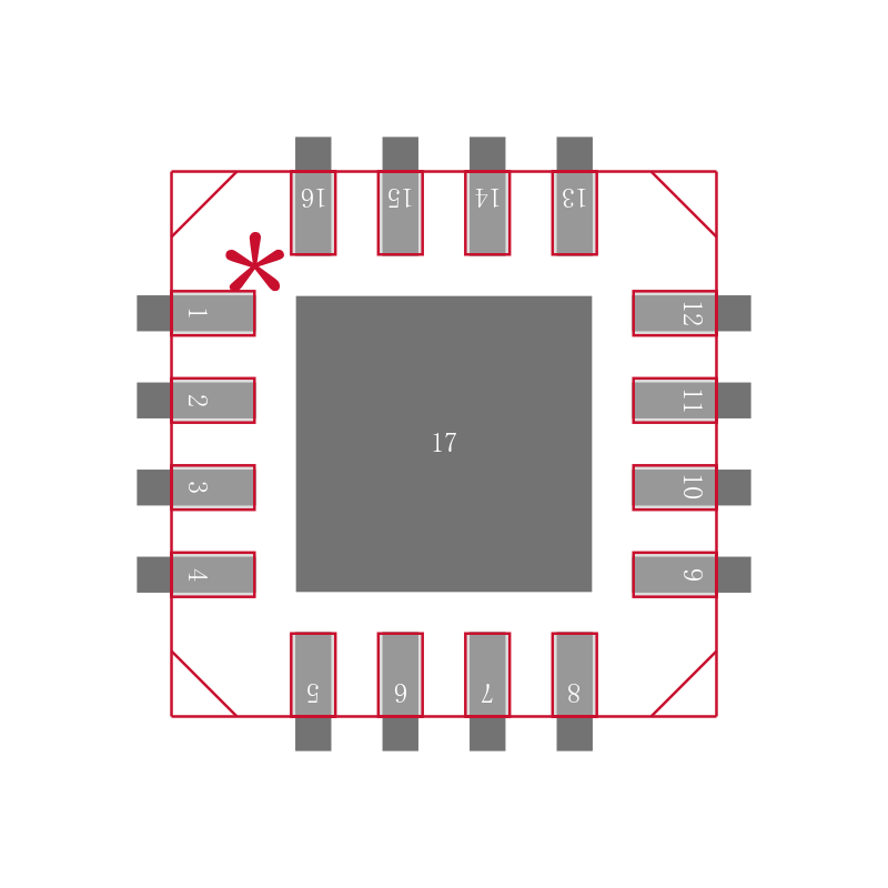 ISL6439AIR-T封装焊盘图
