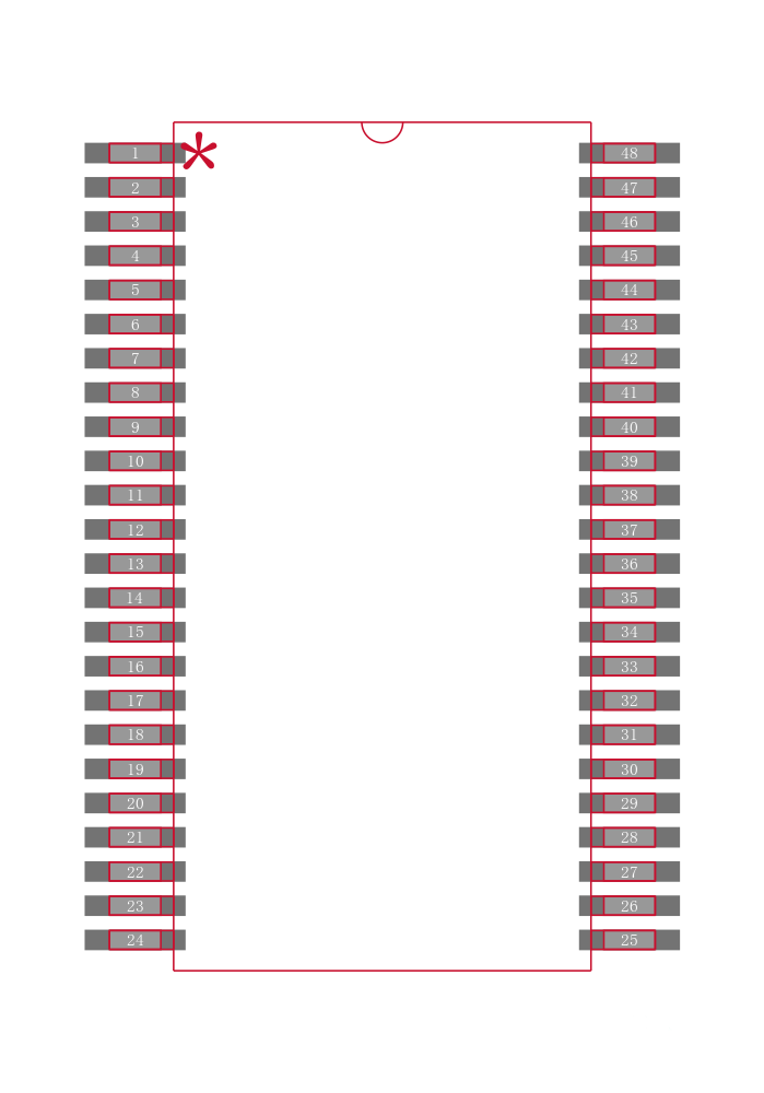 ISO1I813TXUMA1封装焊盘图