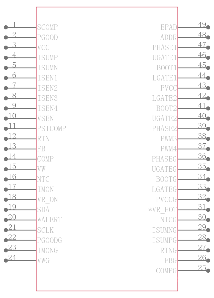 ISL6363CRTZ-T引脚图