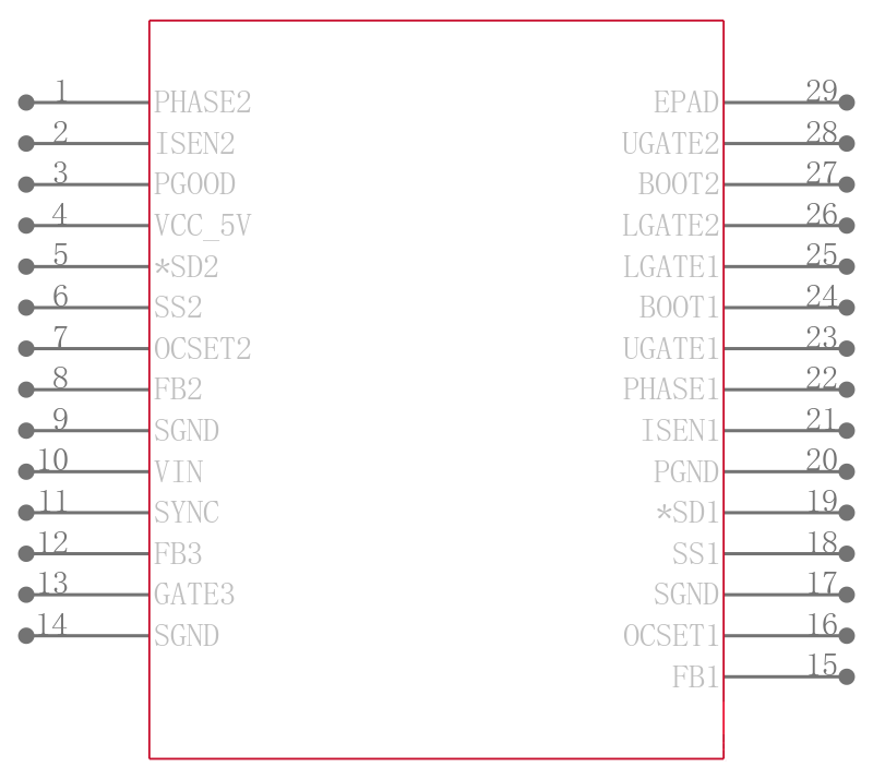 ISL6402IR-T引脚图