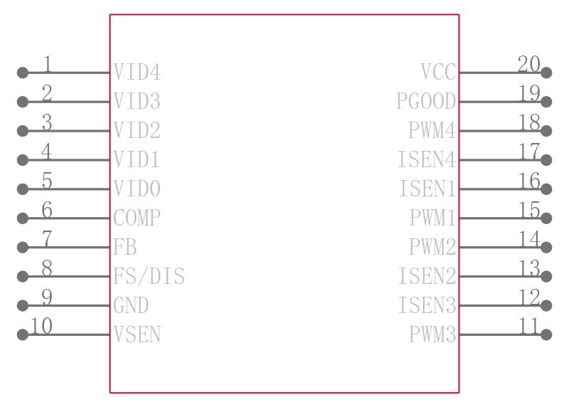 ISL6554CBZ引脚图