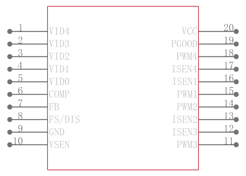 ISL6554CBZ-TR5165引脚图