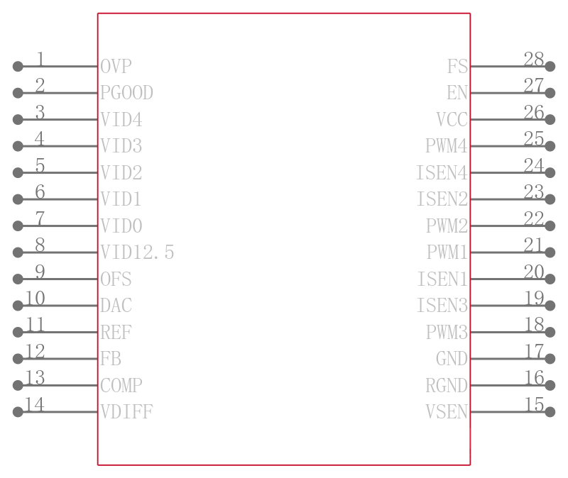 ISL6556BCB-T引脚图