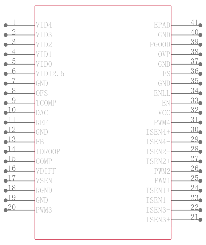 ISL6561CR-T引脚图