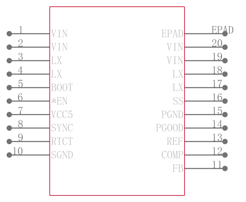 ISL8540IVEZ引脚图