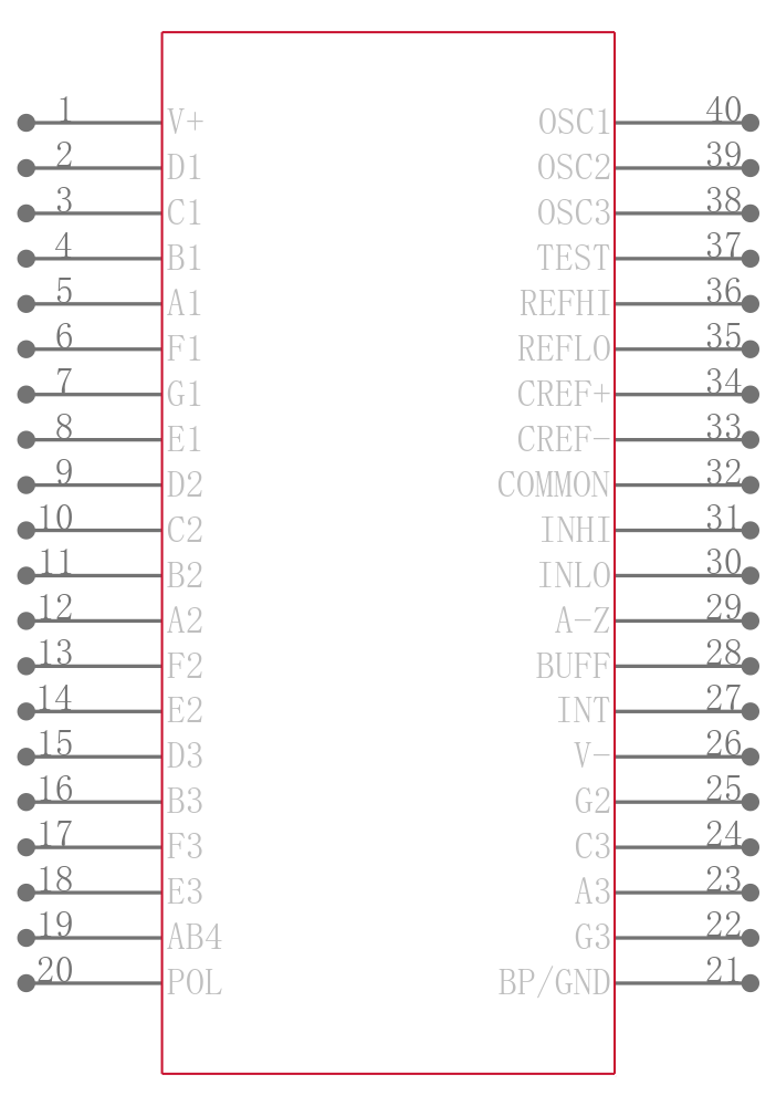 ICL7106CPLZ引脚图