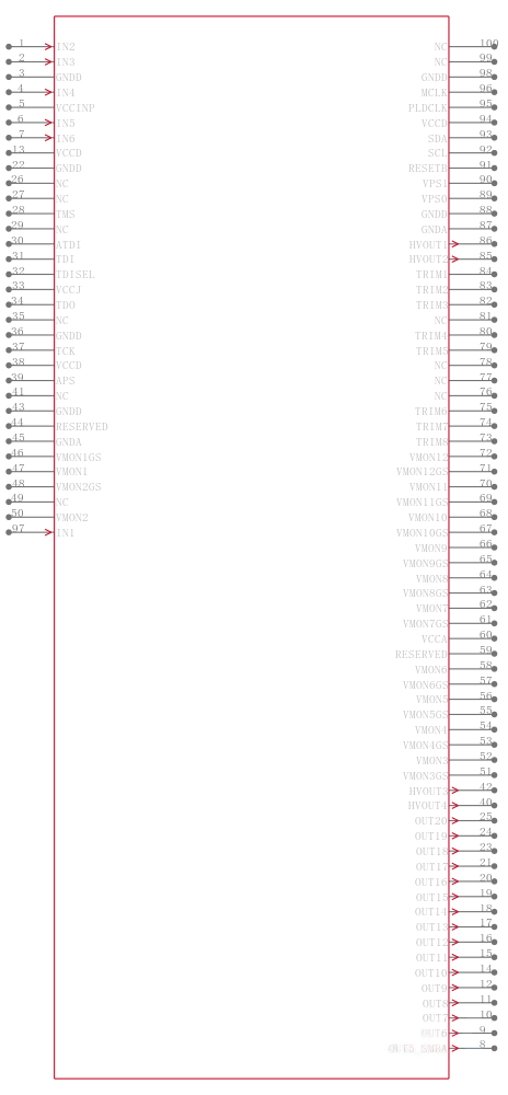 ISPPAC-POWR1220AT8-01TN100I引脚图