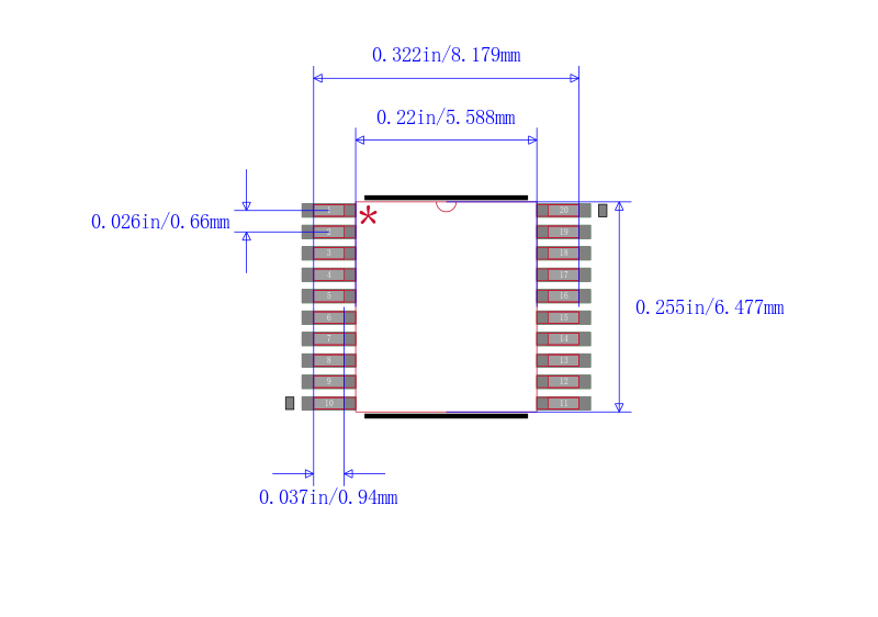 ICL3222ECV封装图