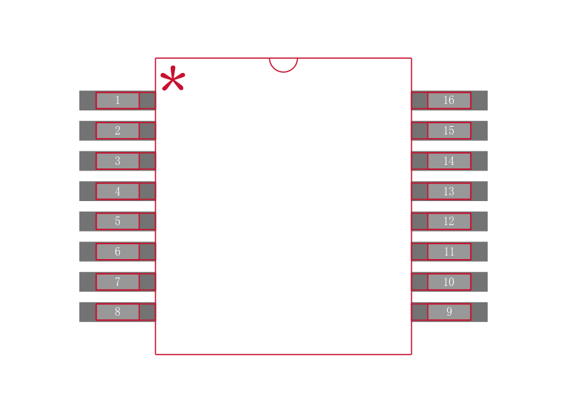 ICL3226IAZ-T封装焊盘图