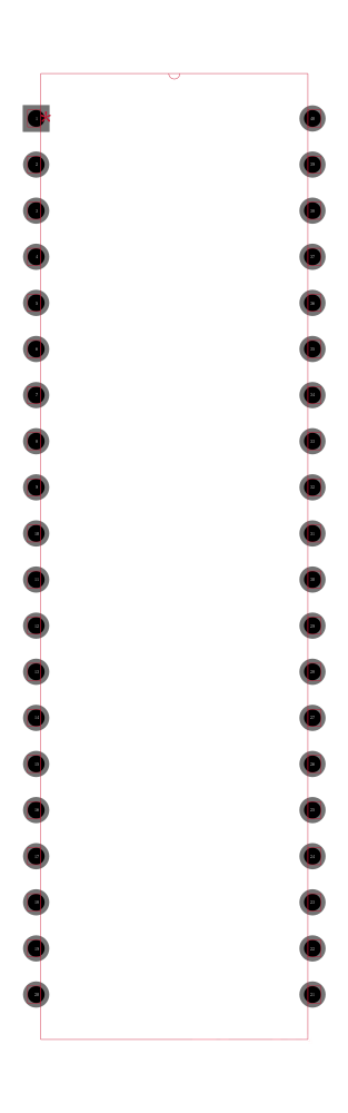 ICL7107RCPLZ封装焊盘图