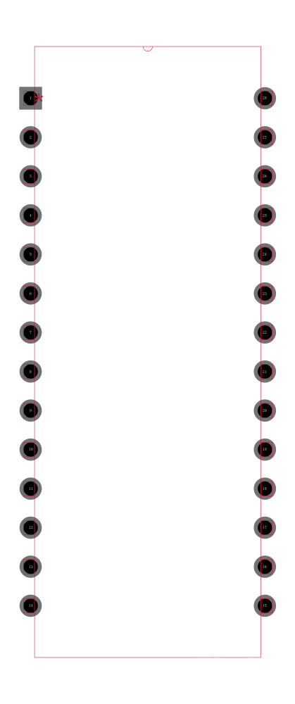 ID82C52封装焊盘图