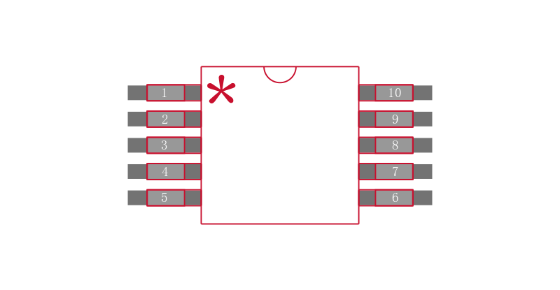 ISL23315UFUZ封装焊盘图