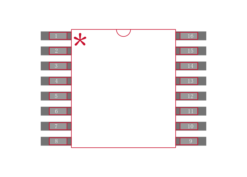 ISL32272EFVZ-T封装焊盘图