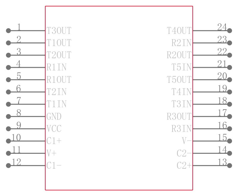 ICL3207CA引脚图