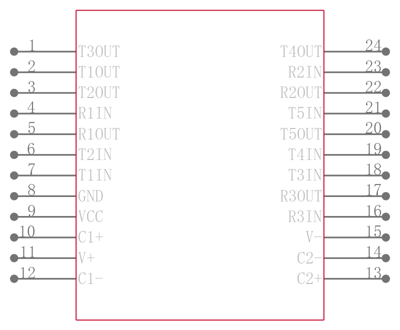 ICL3207CA-T引脚图