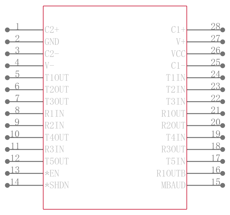 ICL3237EIA-T引脚图