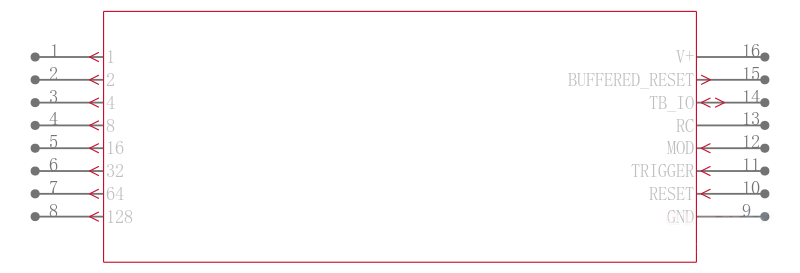 ICM7250IPE+引脚图