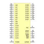IS62C1024AL-35TLI引脚图