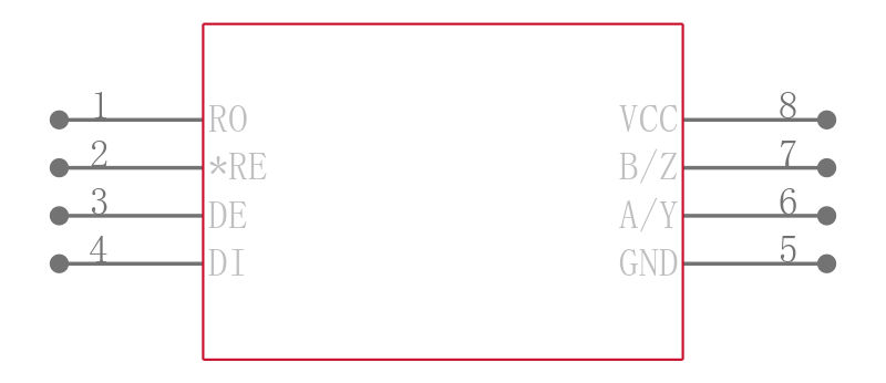 ISL83078EIUZA引脚图