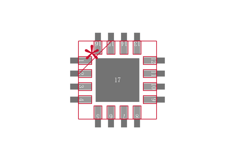 AD8330ACPZ-R7封装焊盘图