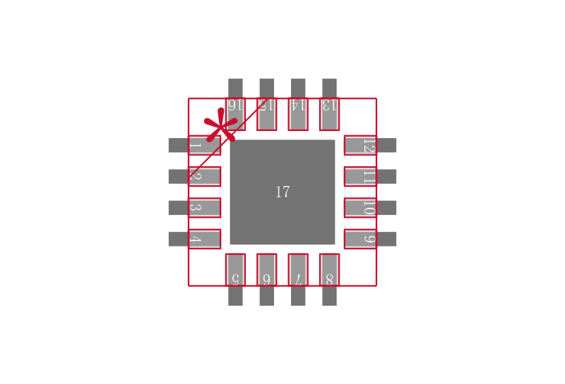 ADCMP580BCPZ-R2封装焊盘图