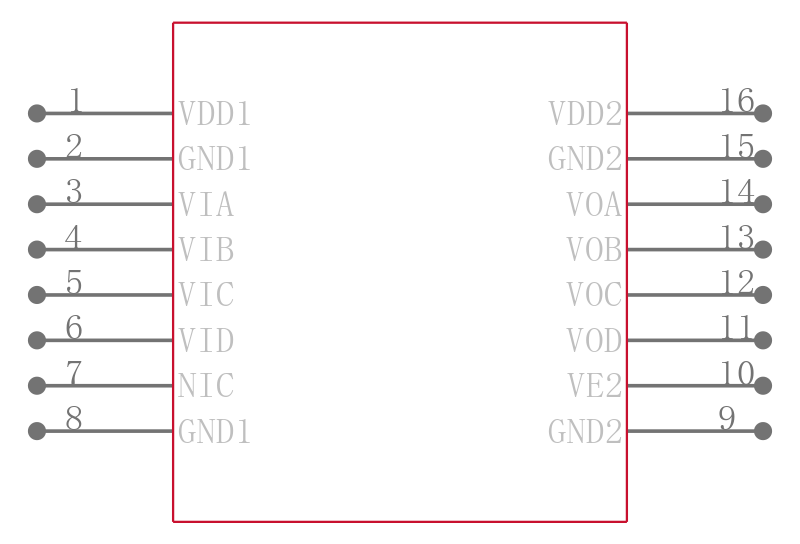 ADUM140E1BRZ引脚图