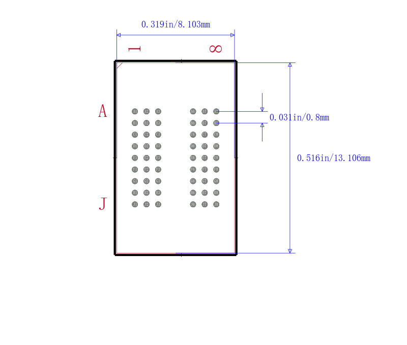 IS42SM16160D-7BLI封装图