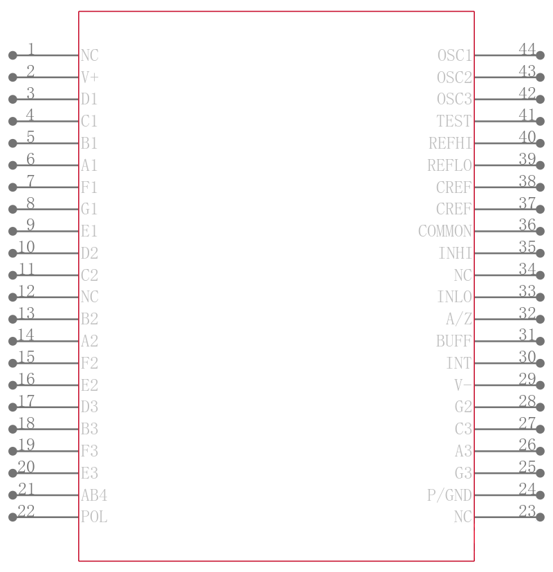ICL7109EQH-D引脚图
