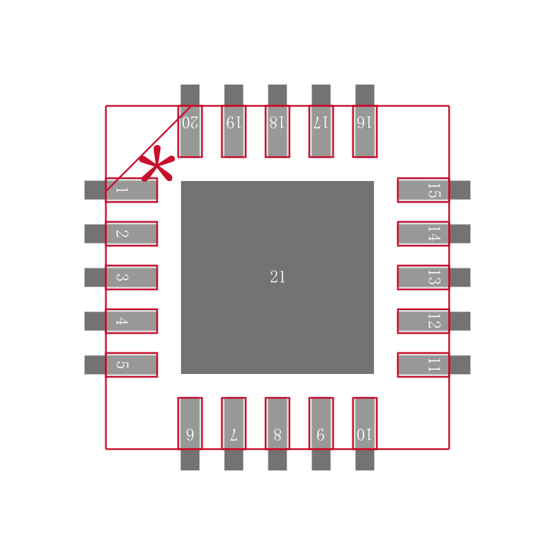 ICM7218DIQI+T封装焊盘图