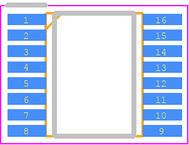 ISO7741FQDBQQ1封装焊盘图