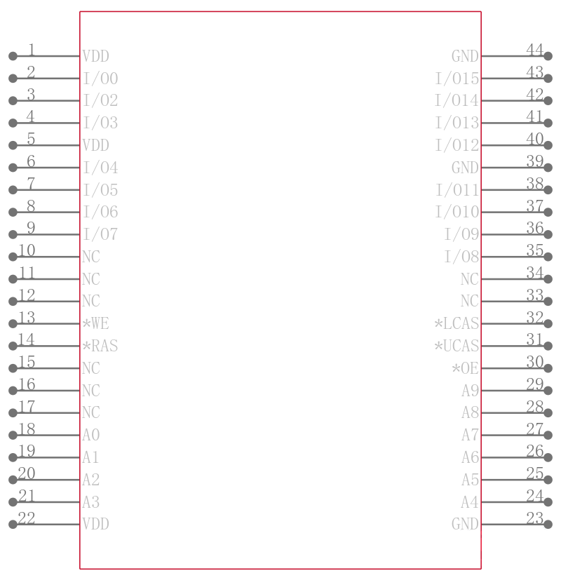 IS41LV16100B-60T引脚图