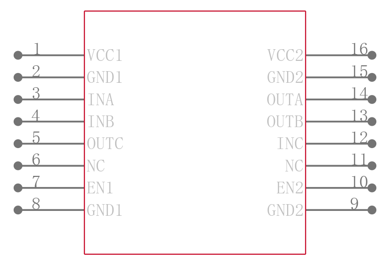 ISO7731QDWRQ1引脚图