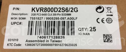 KVR800D2S6/2G图片2