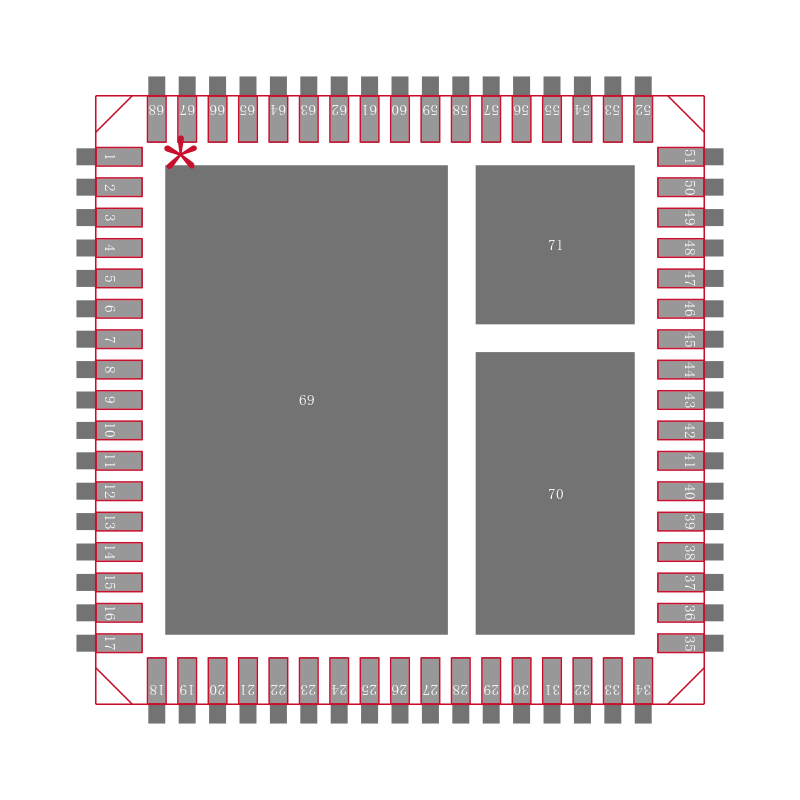 KAD2710L-21Q68封装焊盘图