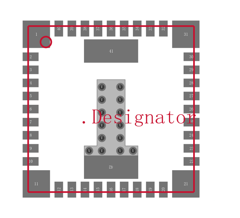 LMZ31707RVQR封装焊盘图