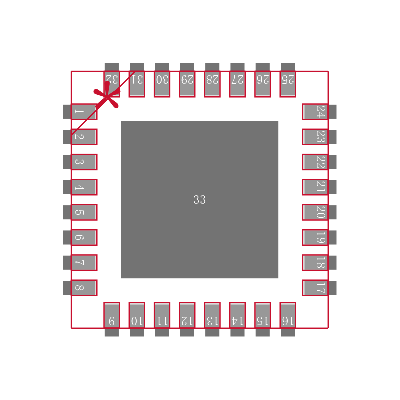 LM25119QPSQ/NOPB封装焊盘图