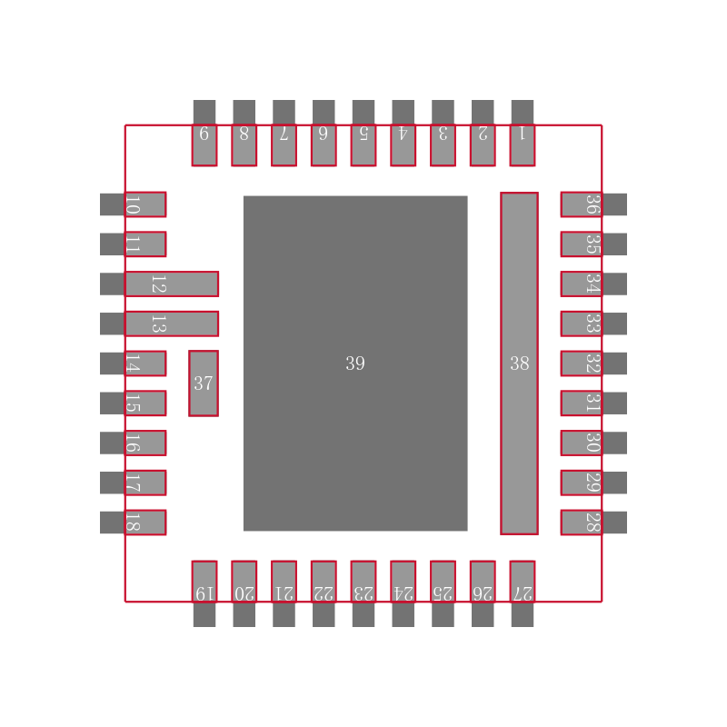 LMX2531LQ1312E/NOPB封装焊盘图