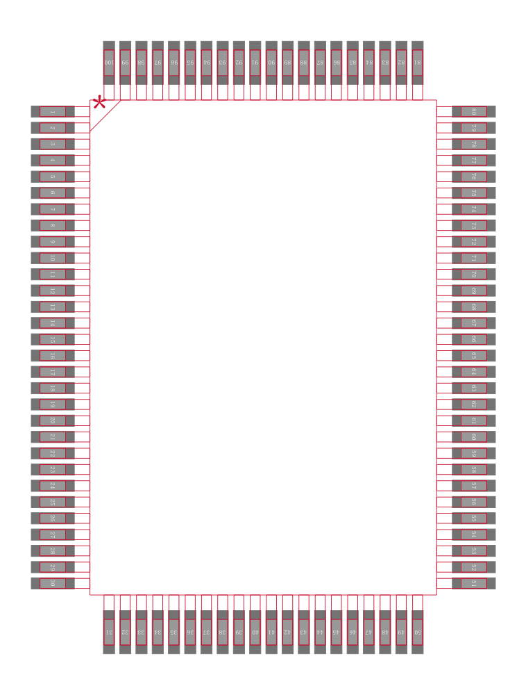 LPC47B272-MS封装焊盘图