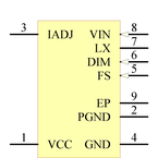LM3414HVMR/NOPB引脚图