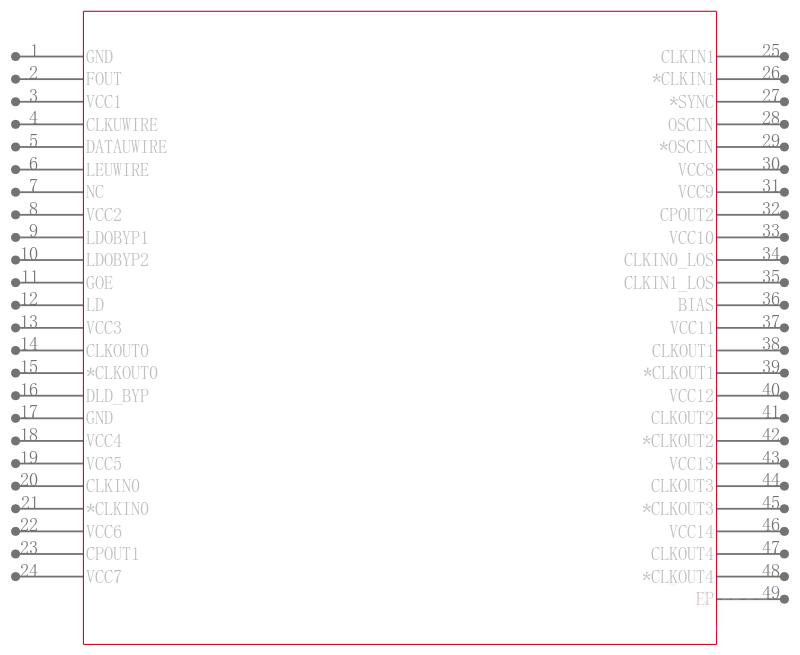 LMK04002BISQ/NOPB引脚图