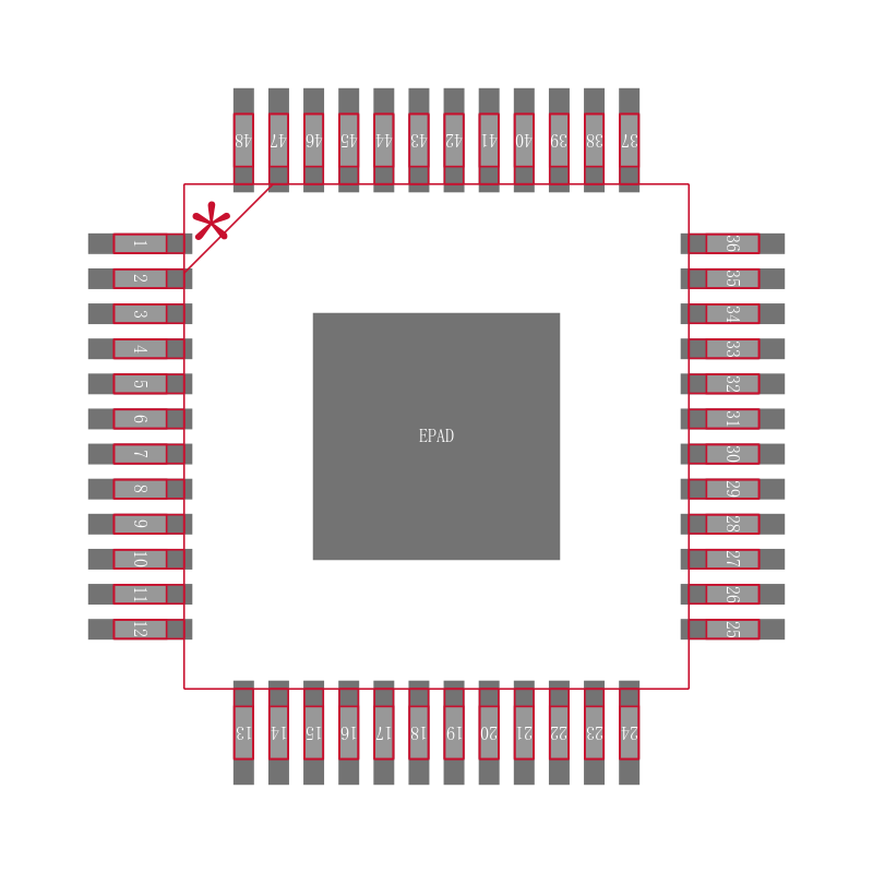 LED2472GBTR封装焊盘图