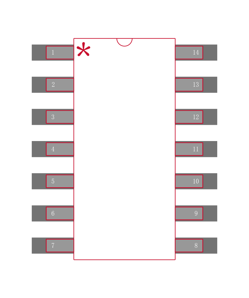 LM348MX/NOPB封装焊盘图