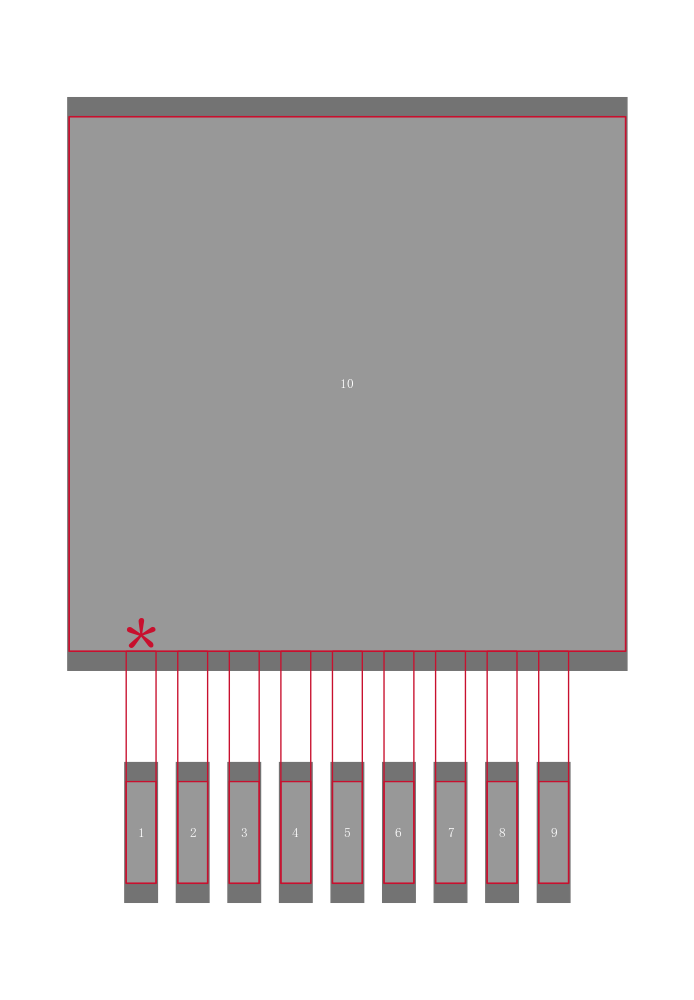 LM4950TSBD封装焊盘图