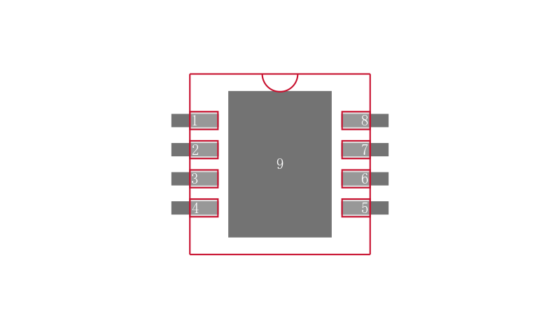 LTC1542CDD#TRPBF封装焊盘图