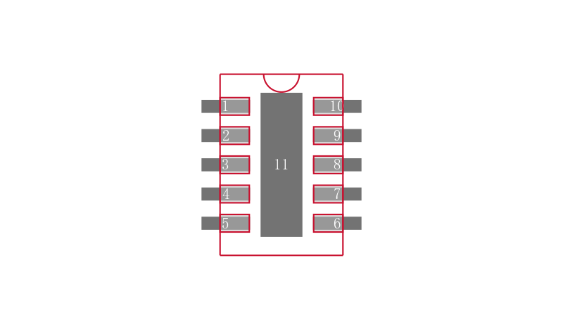 LTC2955CDDB-2#TRMPBF封装焊盘图