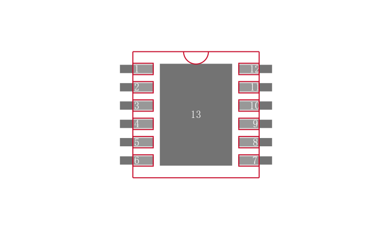 LTC6957IDD-3#TRPBF封装焊盘图