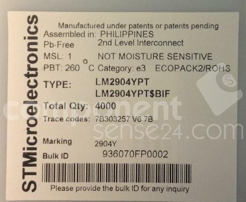 LM2904YPT图片3